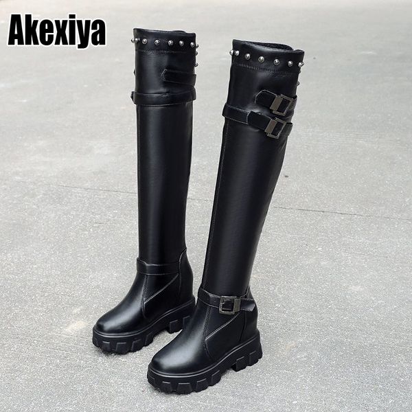 boots 2021 fashion chunky high heels over the knee woman shoes buckle rivet ins ladies p046, Black
boots 2021 fashion chunky high heels over the knee woman shoes buckle rivet ins ladies p046, Black