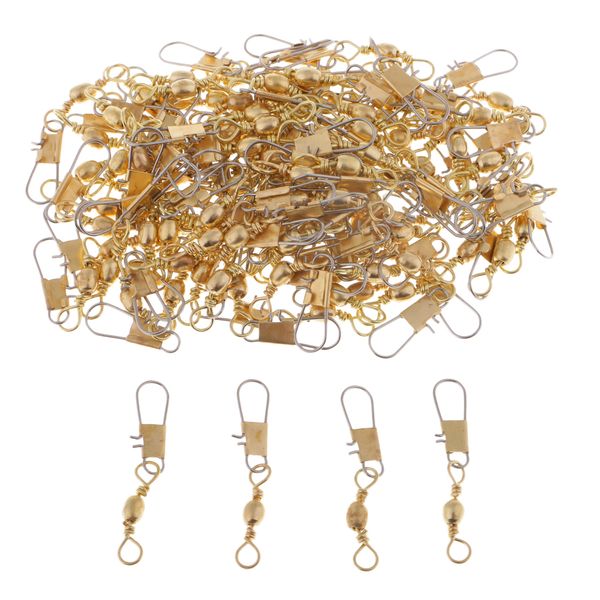 100pcs super tension fishing rolling barrel swivel with interlock snap pin solid rings
100pcs super tension fishing rolling barrel swivel with interlock snap pin solid rings