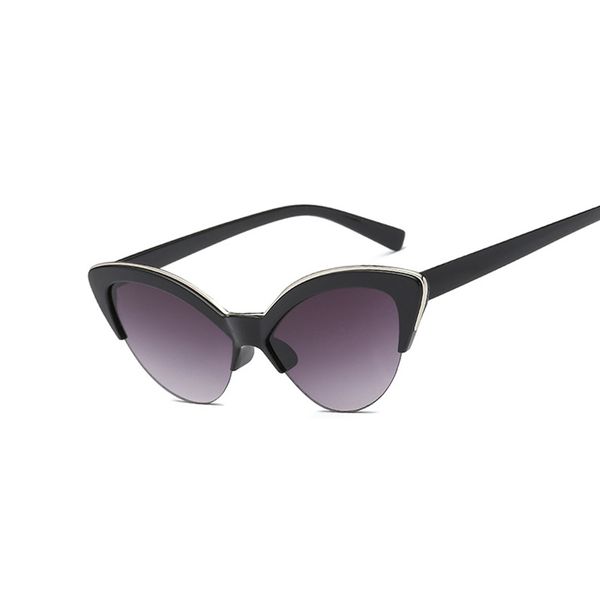 small cat eye sunglasses women ladies brand designer mirror lenspurple sun glasses for female, White;black 
small cat eye sunglasses women ladies brand designer mirror lenspurple sun glasses for female, White;black