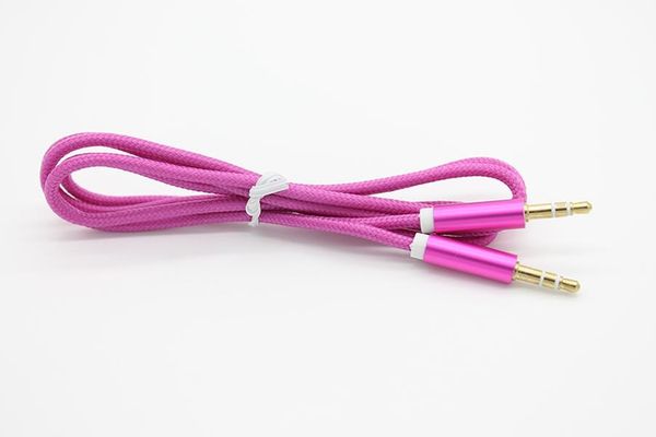 3ft/1m 5 colors 3.5mm aluminium shell gold-plated braided fabric cloth male to male aux audio cable 20
3ft/1m 5 colors 3.5mm aluminium shell gold-plated braided fabric cloth male to male aux audio cable 20