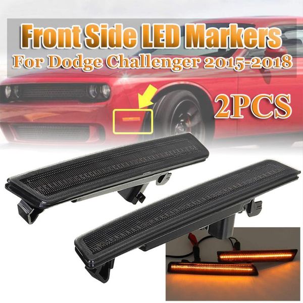 a pair of front side led markers amber light for dodge challenger 2020- 2020 2020 led turn signal lights
a pair of front side led markers amber light for dodge challenger 2020- 2020 2020 led turn signal lights