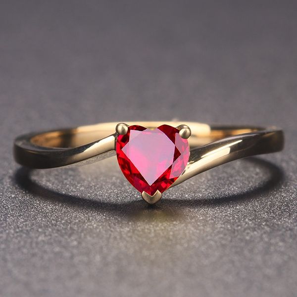 wedding rings silver color ring heart shape red/blue crystal engagement for charm women fashion jewelry wholesale gift, Slivery;golden 
wedding rings silver color ring heart shape red/blue crystal engagement for charm women fashion jewelry wholesale gift, Slivery;golden