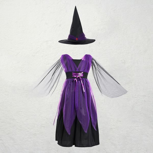 2020 halloween costume european and american children cosplay cartoon costume witch role playing halloween costume, Black;red
2020 halloween costume european and american children cosplay cartoon costume witch role playing halloween costume, Black;red