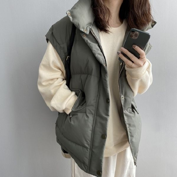 2020 women vest winter coat ladies winter bread clothing cotton vest female version of the loose sleeveless warm coat w845, Black;white
2020 women vest winter coat ladies winter bread clothing cotton vest female version of the loose sleeveless warm coat w845, Black;white