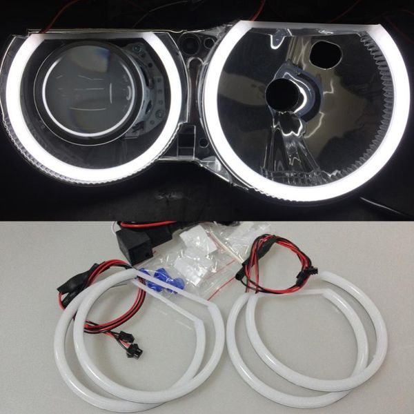1 set (2x 146mm+2x 131 mm) white 6500k halo rings cotton light smd led angel eyes for e46 non projector
1 set (2x 146mm+2x 131 mm) white 6500k halo rings cotton light smd led angel eyes for e46 non projector