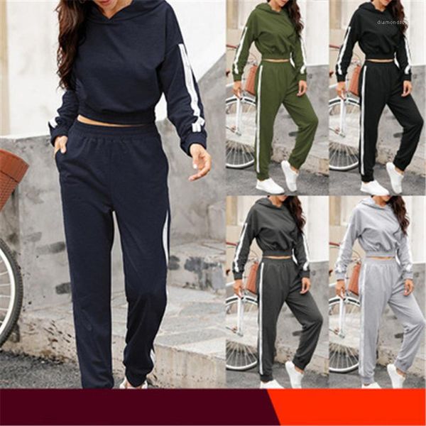 sleeve hooded sweater trousers 2pcs sports sets designer female low waist casual tracksuits ladies patchwork hoodies suits fashion long, Gray
sleeve hooded sweater trousers 2pcs sports sets designer female low waist casual tracksuits ladies patchwork hoodies suits fashion long, Gray
