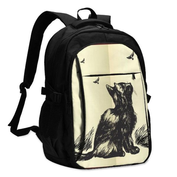 bags school bags for boy girl teenagerhand drawn cat looking up at flying birds in the sky usb charge computer lapback pack
bags school bags for boy girl teenagerhand drawn cat looking up at flying birds in the sky usb charge computer lapback pack