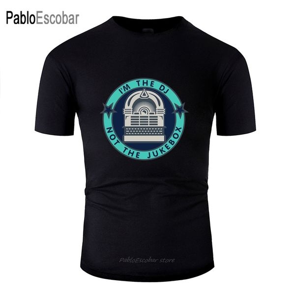 custom casual i'm the dj not the jukebox (5 ddp) tee shirt man woman round neck mens tee shirt clothes short sleeve tee
