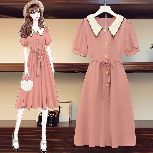 party dresses plus size summer lace high waist slim short sleeve a-line chiffon solid color light blue pink yellow coctail dress 9538, White;black
party dresses plus size summer lace high waist slim short sleeve a-line chiffon solid color light blue pink yellow coctail dress 9538, White;black