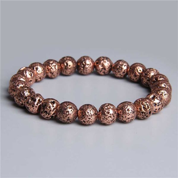 men's women vintage punk plated natural volcanic stone bead bracelet handmade simple friend gifts jewelry lucky bracelets, Black
men's women vintage punk plated natural volcanic stone bead bracelet handmade simple friend gifts jewelry lucky bracelets, Black