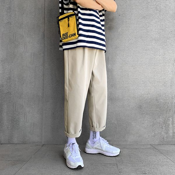 summer thin men's korean style trendy loose trousers casual straight ankle-length pants trendy brand ins super popular cec casual pants, Blue
summer thin men's korean style trendy loose trousers casual straight ankle-length pants trendy brand ins super popular cec casual pants, Blue