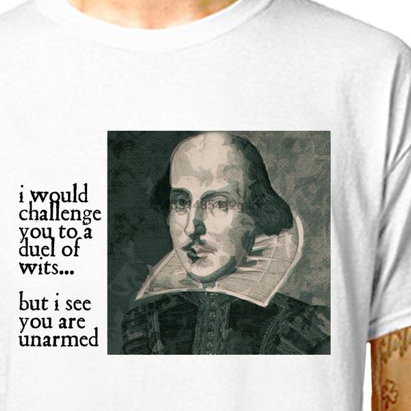 t shirt shakespeare a duel of wits 100% cotton tees (lazycarrot) insult sarcasm literary quote elizabethan drama
t shirt shakespeare a duel of wits 100% cotton tees (lazycarrot) insult sarcasm literary quote elizabethan drama