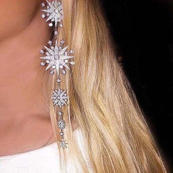 missvikki shiny brand fashion jewelry long pendant earrings jewelry for women bridal wedding engagement gift, Silver
missvikki shiny brand fashion jewelry long pendant earrings jewelry for women bridal wedding engagement gift, Silver