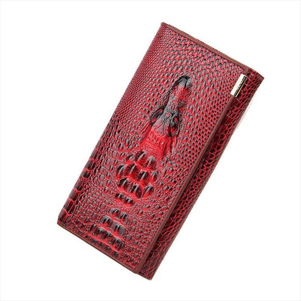 genuine leather women wallet crocodile head cowhide wallet fashion ladies wallet 3d long section designer trend woman, Red;black
genuine leather women wallet crocodile head cowhide wallet fashion ladies wallet 3d long section designer trend woman, Red;black