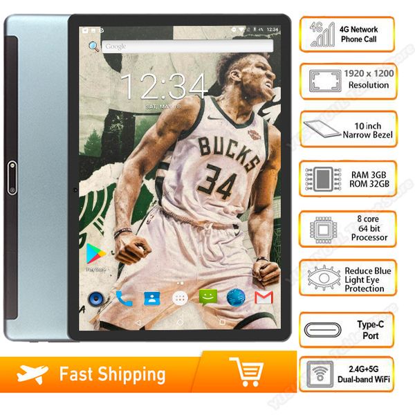 new android 9.0 tablet 10 inch tablet pc 3g/4g phone call octa core 3gb 32/64 gb rom bluetooth wi-fi 2.5d steel screen tablets
new android 9.0 tablet 10 inch tablet pc 3g/4g phone call octa core 3gb 32/64 gb rom bluetooth wi-fi 2.5d steel screen tablets