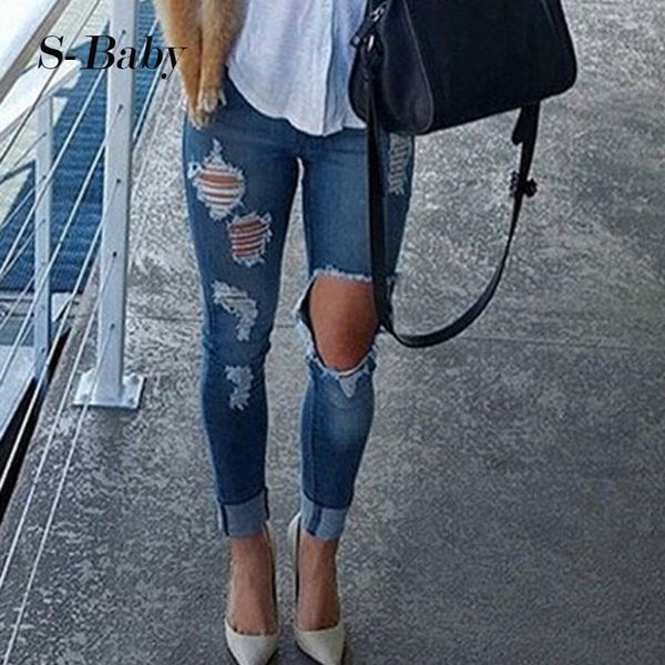 women denim jeans slim cotton skinny ripped lady long pants high waist stretch holes bottom jeans pencil trousers #g3, Blue
women denim jeans slim cotton skinny ripped lady long pants high waist stretch holes bottom jeans pencil trousers #g3, Blue