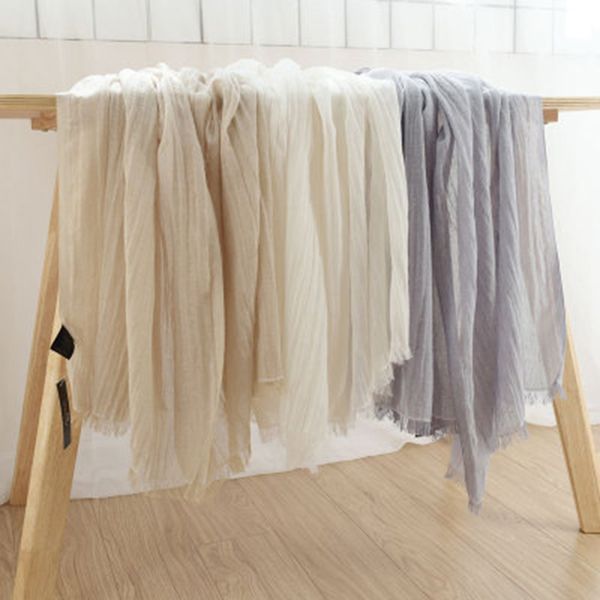 summer solid color large beach sun linen shawl women soft cotton tulle hollow scarf muslim hijab wrap head hair scarf n16, Blue;gray
summer solid color large beach sun linen shawl women soft cotton tulle hollow scarf muslim hijab wrap head hair scarf n16, Blue;gray