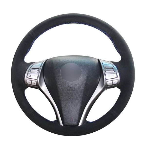 hand-stitched diy black suede leather car steering wheel cover for teana 2013-2020 altima 2013-2020 x-trail 2014-2020
hand-stitched diy black suede leather car steering wheel cover for teana 2013-2020 altima 2013-2020 x-trail 2014-2020