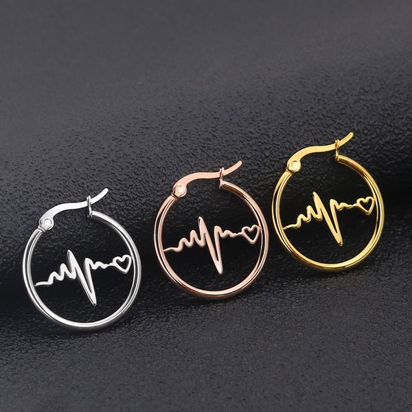 circle earring for women stainless steel piercing clip on big heart earring gold fashion korean jewelry male accessories, Golden;silver
circle earring for women stainless steel piercing clip on big heart earring gold fashion korean jewelry male accessories, Golden;silver