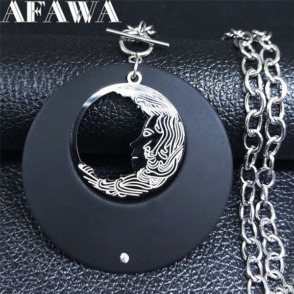pendant necklaces gothic moon stainless steel necklace chain women black silver color choker jewelry acero inoxidable joyeria n20z8s02
pendant necklaces gothic moon stainless steel necklace chain women black silver color choker jewelry acero inoxidable joyeria n20z8s02