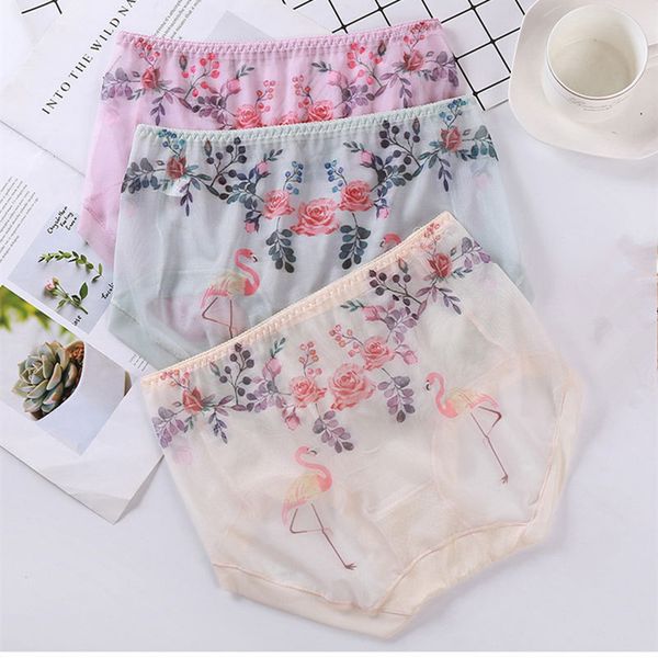 women's panties 3pcs/lot thin intimates girls underwears flamingo print plus size 5xl lingeries mesh transparent sets, Black;pink
women's panties 3pcs/lot thin intimates girls underwears flamingo print plus size 5xl lingeries mesh transparent sets, Black;pink