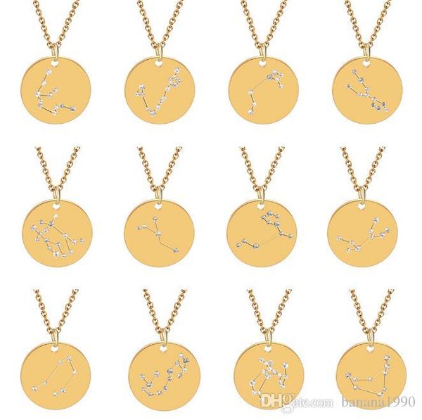 stainless steel crystal coin zodiac sign necklace pendant necklaces jewelry diamond studded bring you luck nickle free, Silver
stainless steel crystal coin zodiac sign necklace pendant necklaces jewelry diamond studded bring you luck nickle free, Silver