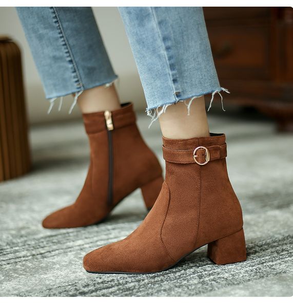 shoes round toe women's leather boots booties woman 2020 high heels stiletto ladies rubber ankle med rome fabric, Black
shoes round toe women's leather boots booties woman 2020 high heels stiletto ladies rubber ankle med rome fabric, Black