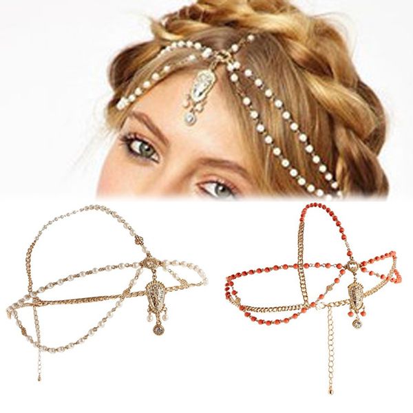 fashion hair accessories metal head waves chain jewelry shiny pearl inlaid crown headpiece, Golden;silver
fashion hair accessories metal head waves chain jewelry shiny pearl inlaid crown headpiece, Golden;silver