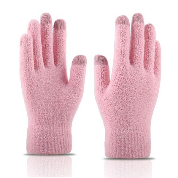 five fingers gloves womens mens winter thick coral vevet warm knitted solid color magic touchscreen texting elastic cuff cold weather mitten, Blue;gray
five fingers gloves womens mens winter thick coral vevet warm knitted solid color magic touchscreen texting elastic cuff cold weather mitten, Blue;gray