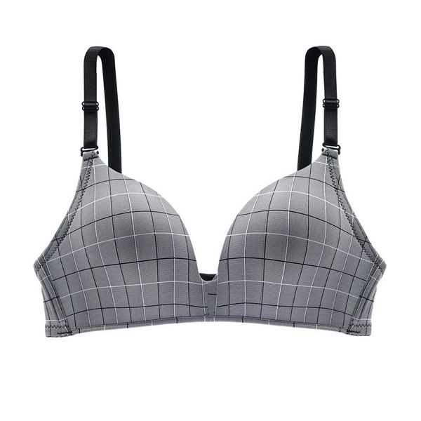 beforw women bra plaid thin section bra one-piece lingerie seamless no steel ring underwear, Red;black
beforw women bra plaid thin section bra one-piece lingerie seamless no steel ring underwear, Red;black