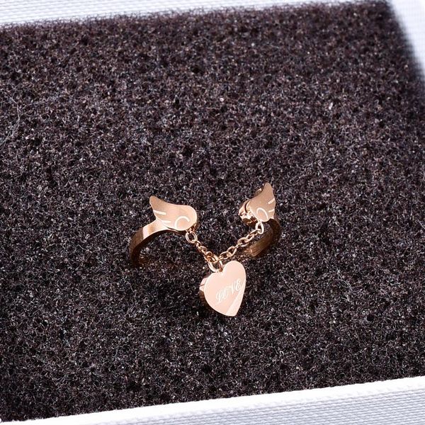 cluster rings yun ruo vintage geometry gold angel heart ring yellow plated woman gift fashion titanium steel stainless jewelry never fade, Golden;silver
cluster rings yun ruo vintage geometry gold angel heart ring yellow plated woman gift fashion titanium steel stainless jewelry never fade, Golden;silver
