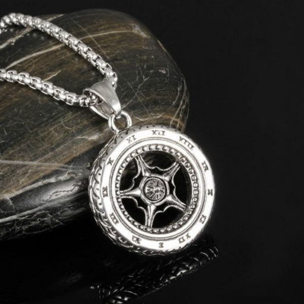 pendant necklaces car tire titanium steel necklace tide men's sweater chain long style fashion simple couple with accessories for boys, Silver
pendant necklaces car tire titanium steel necklace tide men's sweater chain long style fashion simple couple with accessories for boys, Silver