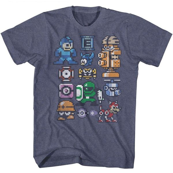 mega man men's short sleeve t-shirt vintage blue heather pixelmans fashion cool tee shirt
mega man men's short sleeve t-shirt vintage blue heather pixelmans fashion cool tee shirt