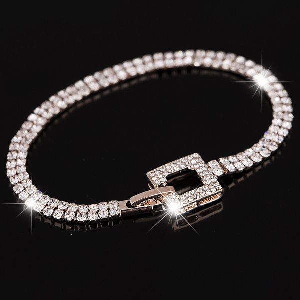 link, chain rose gold color fashion bridal bracelets shinning rhinestone crystal & bangles for women party wedding jewelry gift, Black
link, chain rose gold color fashion bridal bracelets shinning rhinestone crystal & bangles for women party wedding jewelry gift, Black
