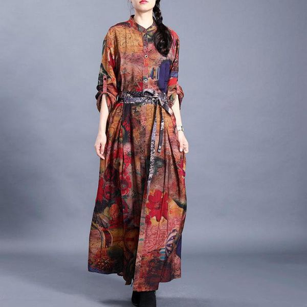 women's trench coats fairy natural 2021 female vintage flower printed windbreaker spring fall loose comfortable women long single breas, Tan;black
women's trench coats fairy natural 2021 female vintage flower printed windbreaker spring fall loose comfortable women long single breas, Tan;black