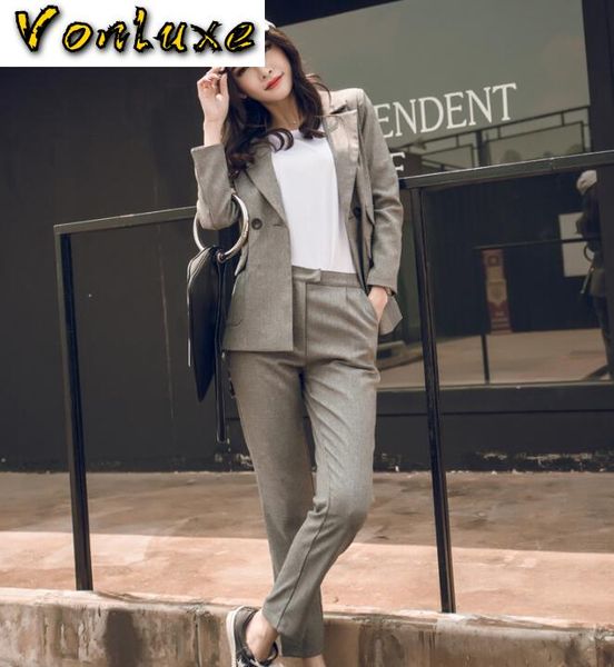 vintage pants suits women elegant office lady suit formal work blazer jacket trouser two piece set 2020 spring autumn outfit, White
vintage pants suits women elegant office lady suit formal work blazer jacket trouser two piece set 2020 spring autumn outfit, White