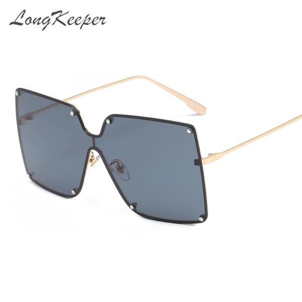 longkeeper oversized rimless sunglasses women designe square rivet sun glass female gradient shades uv400, White;black
longkeeper oversized rimless sunglasses women designe square rivet sun glass female gradient shades uv400, White;black