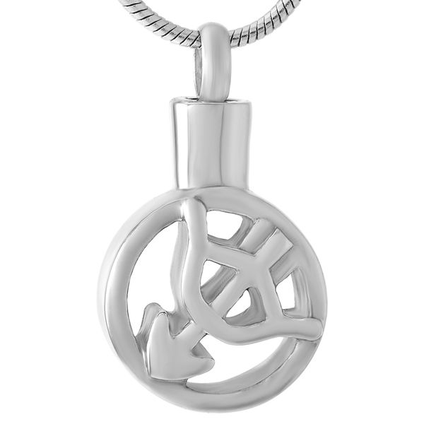 ijd9460 stainless steel custom bow and arrow souvenir cremation memorial pendant for ashes memorial keepsake necklace jewelry, Silver
ijd9460 stainless steel custom bow and arrow souvenir cremation memorial pendant for ashes memorial keepsake necklace jewelry, Silver