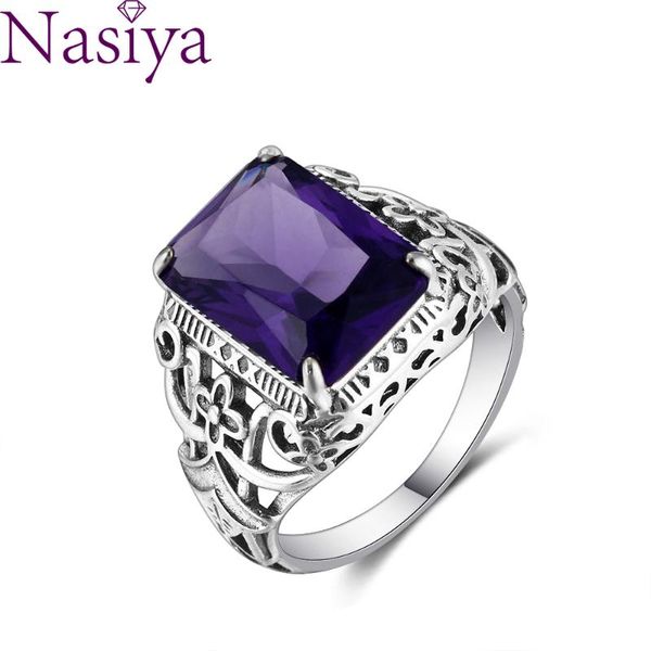 cluster rings s925 sterling silver amethyst zircon women hollow out design fine jewelry bridal wedding engagement ring accessory, Golden;silver
cluster rings s925 sterling silver amethyst zircon women hollow out design fine jewelry bridal wedding engagement ring accessory, Golden;silver