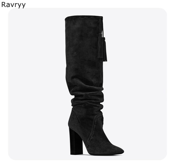 2020 new black woman long boots suede lather tassel decor high heel concise boots autumn winter fashion female party shoes
2020 new black woman long boots suede lather tassel decor high heel concise boots autumn winter fashion female party shoes
