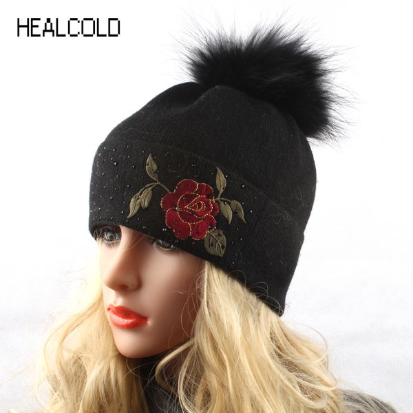 beanie/skull caps flower embroidery beanie winter women hat real fur pompom beanies for ladies rhinestones diamond skullies cap, Blue;gray
beanie/skull caps flower embroidery beanie winter women hat real fur pompom beanies for ladies rhinestones diamond skullies cap, Blue;gray