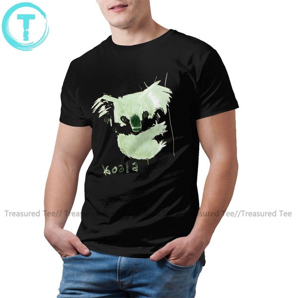 koala t shirt koala t-shirt oversized 100 cotton tee shirt printed fun short-sleeve male summer tshirt