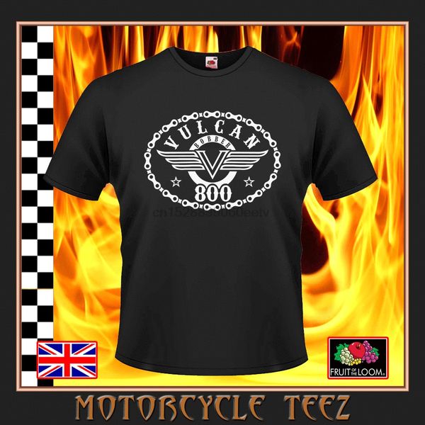 retro vulcan vn800 v-twin bobber cruiser inspired - black t-shirt