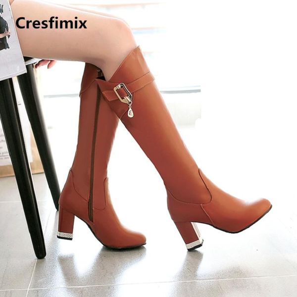 cresfimix 2020 women fashion pu leather high heel long boots lady winter warm comfortable knee boots a2305, Black
cresfimix 2020 women fashion pu leather high heel long boots lady winter warm comfortable knee boots a2305, Black