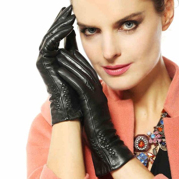 women black touch leather gloves winter fashion touchscreen genuine goatskin driving glove plus warm velvet sale l013nc2, Blue;gray
women black touch leather gloves winter fashion touchscreen genuine goatskin driving glove plus warm velvet sale l013nc2, Blue;gray