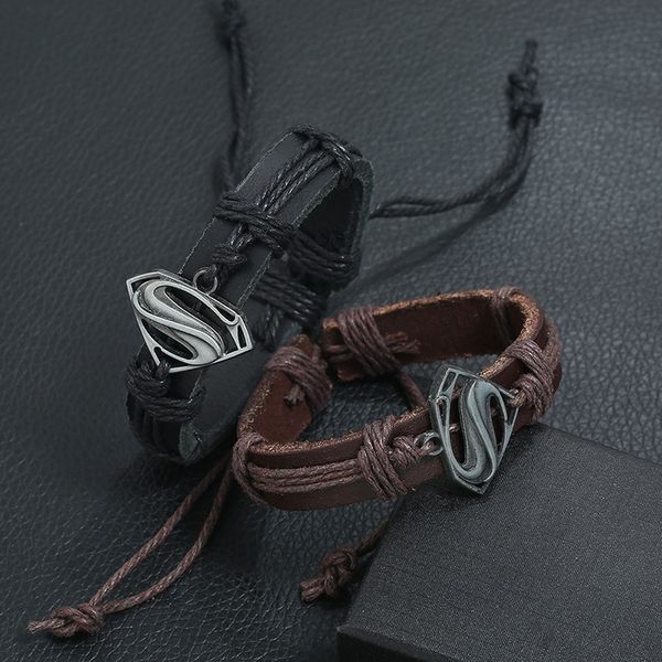 charm bracelets fashion jewelry vintage woven leather bracelet simple men and women accessories, Golden;silver
charm bracelets fashion jewelry vintage woven leather bracelet simple men and women accessories, Golden;silver