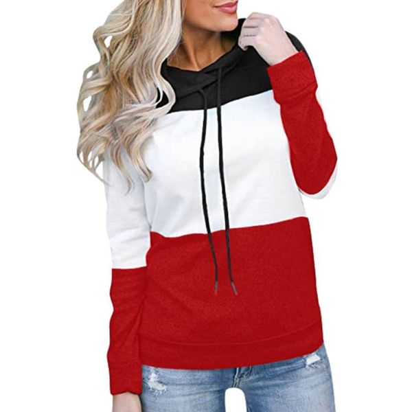 women's hoodies & sweatshirts patchwork sweatshirt women hooded drawstring long sleeve casual clothing pullovers autumn hoodeis female, Black
women's hoodies & sweatshirts patchwork sweatshirt women hooded drawstring long sleeve casual clothing pullovers autumn hoodeis female, Black
