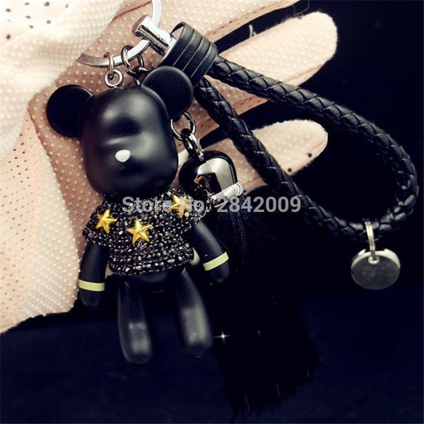 luxury handmade rhinestone crystal bear key chains wear glasses pentagram cross bomgom bears keychain car key rings pendant, Silver
luxury handmade rhinestone crystal bear key chains wear glasses pentagram cross bomgom bears keychain car key rings pendant, Silver