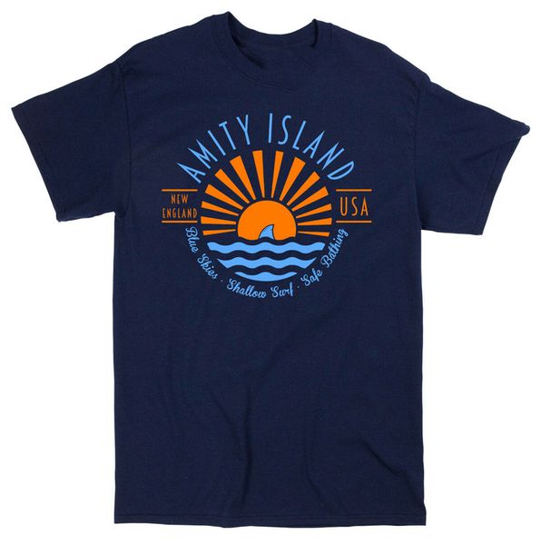 amity island jaws t-shirt - retro classic film movie sharks tee 70s 80s new printed tee shirt
amity island jaws t-shirt - retro classic film movie sharks tee 70s 80s new printed tee shirt
