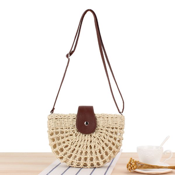 new casual one-shoulder hand-woven bag hollow semicircle crossbody straw woven bag female diagonal beach
new casual one-shoulder hand-woven bag hollow semicircle crossbody straw woven bag female diagonal beach
